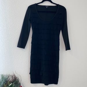 Bebe Black 3/4 Sleeve Dress size Medium